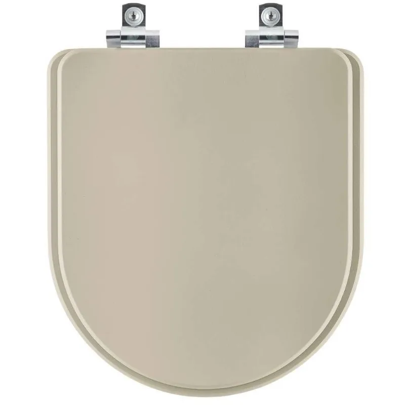 Assento Sanitário Soft Close Carrara Bege Saara Para Vaso Deca