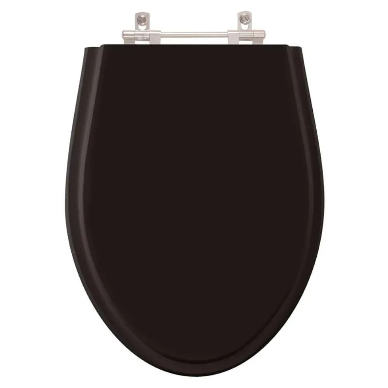 Assento Sanitário Absolute Preto Para Vaso Ideal Standard