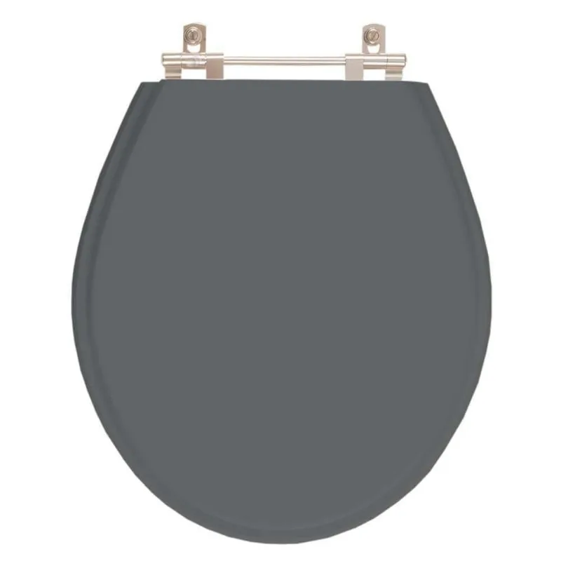 Assento Sanitário Poliester Carina Cinza Quartzo (cinza Escuro) Para Vaso Ideal Standard