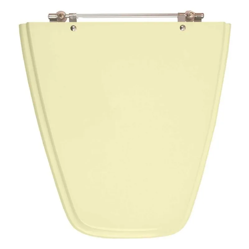 Assento Sanitário Poliester Plaza Bege Claro Para Vaso Ideal Standard