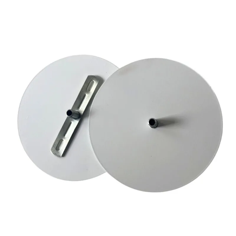 Canopla Redonda para Lustre ou Pendente em Alumínio A.Santos Canopla Redonda para Lustre ou Pendente em Alumínio Branco com 140mm