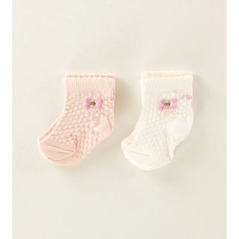 Kit Meia Baby Flor Tam. 13-16 Colorido - 13 a 16
