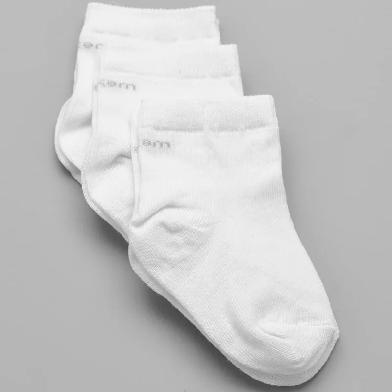 Kit Meia Lisa Baby com 3 Unidades Tam. 13 a 20 Branco - 13 a 16