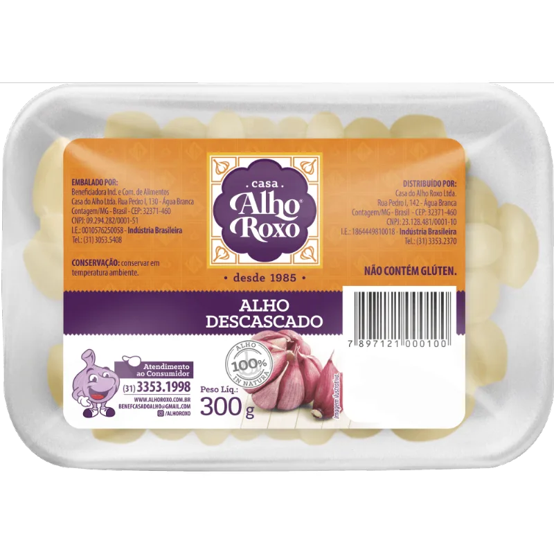Alho Descascado Cheiroso 300 g