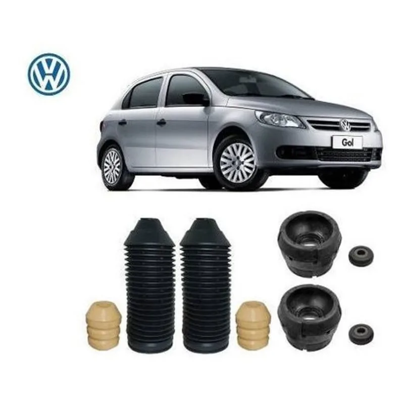 Par Kit Coxim Batente Coifa Dianteiro Gol G5 2008 2009 2010 2011