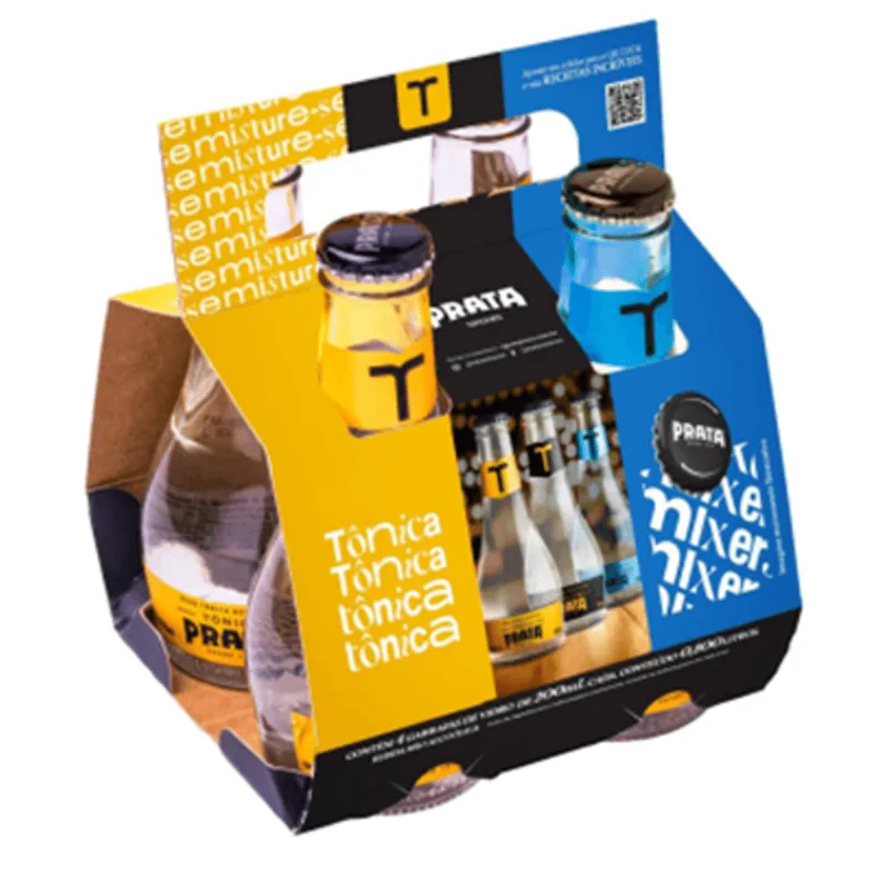 Tônica Prata Mixers Pack 4 Garrafas 200ml Cada