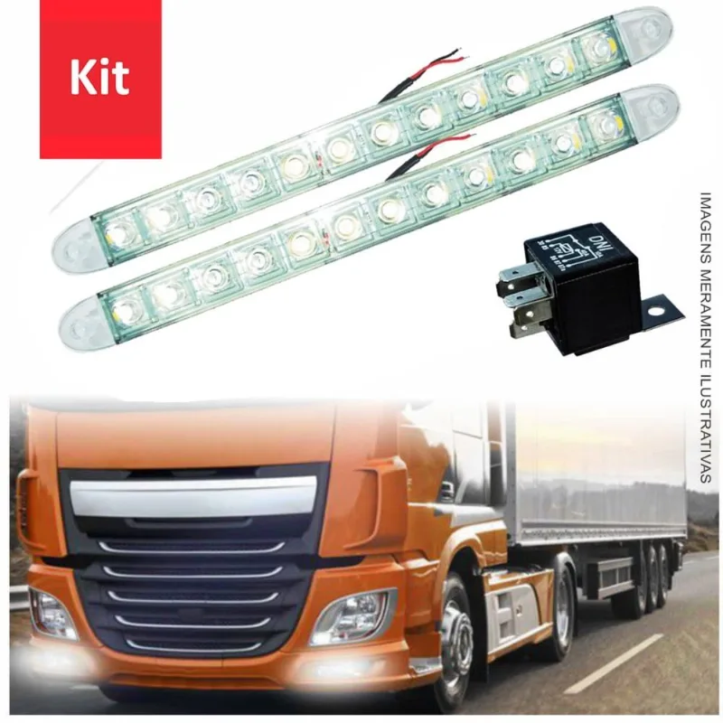 Kit Luz Diurna DRL com Relé Auxiliar DNI 2035 - DNI 0140