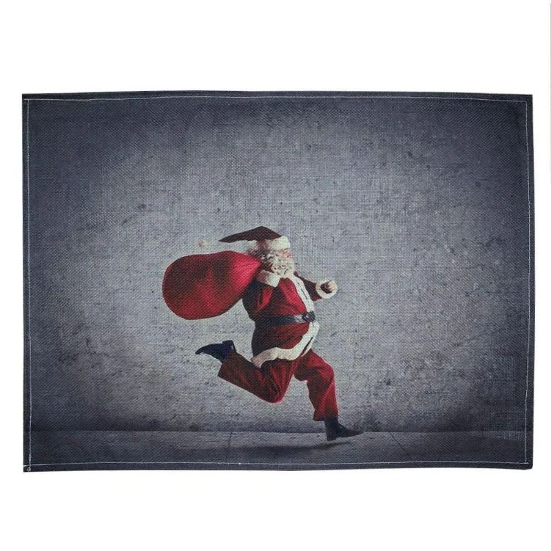 Jogo Americano Estampa Natalina Papai Noel 2 Peças