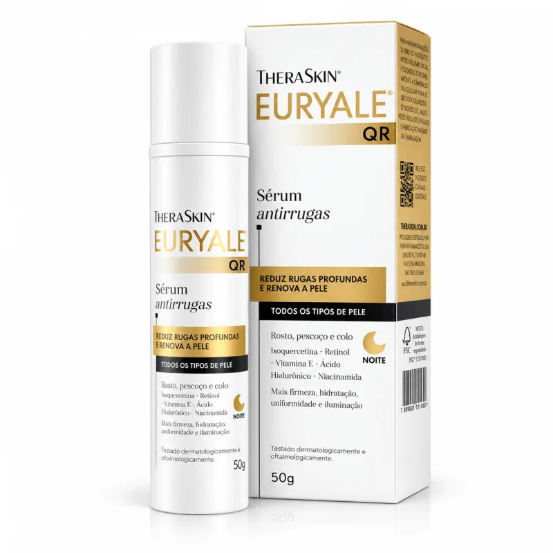 Sérum Facial Euryale QR Anti Idade Noturno 50g - Euryale - Dermo E Beleza