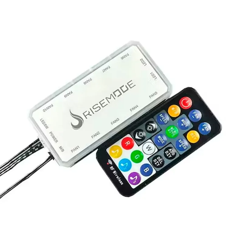 Controladora Fan Sound ARGB 6P 10 Fan RMS-COS-ARGB Risemode