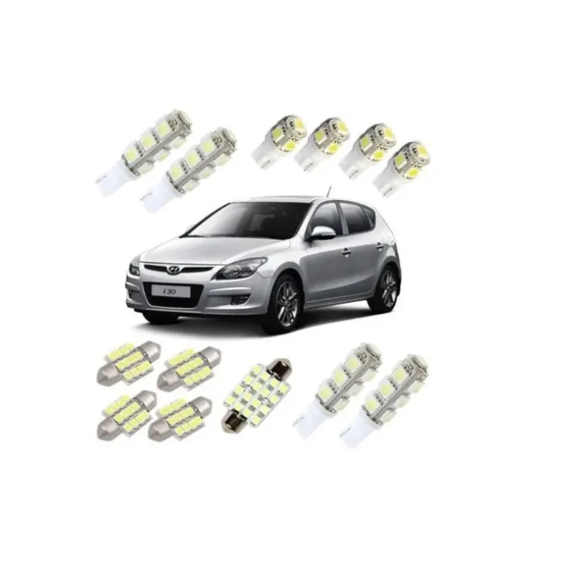 Kit Lampadas Led I30 Pingo Teto Placa Ré Torpedo Super