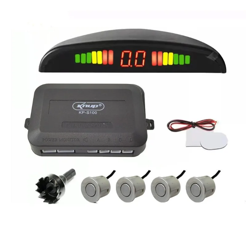 Sensor Estacionamento Carro 4 Sensores 3 Cores Kp S100