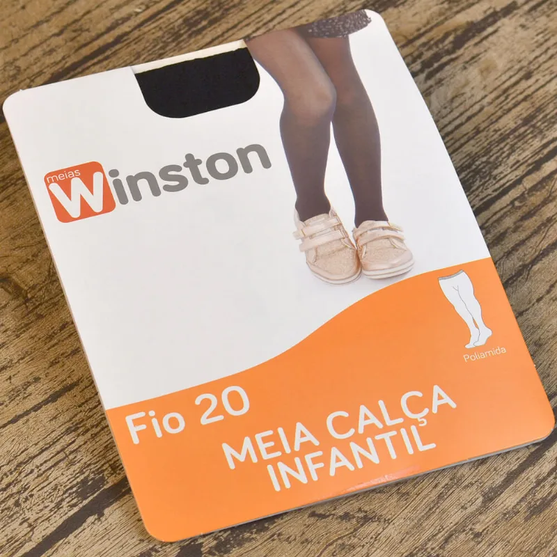 Meia Calça Infantil - 52021 Preta De 0 a 2 anos Preta - P - WINSTON
