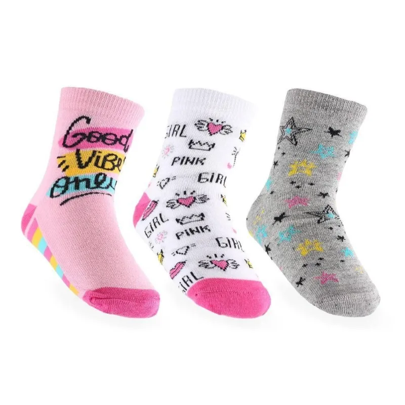 Kit Meia Infantil Kookabu Nº 28-31 Rosa (MP) - WINSTON