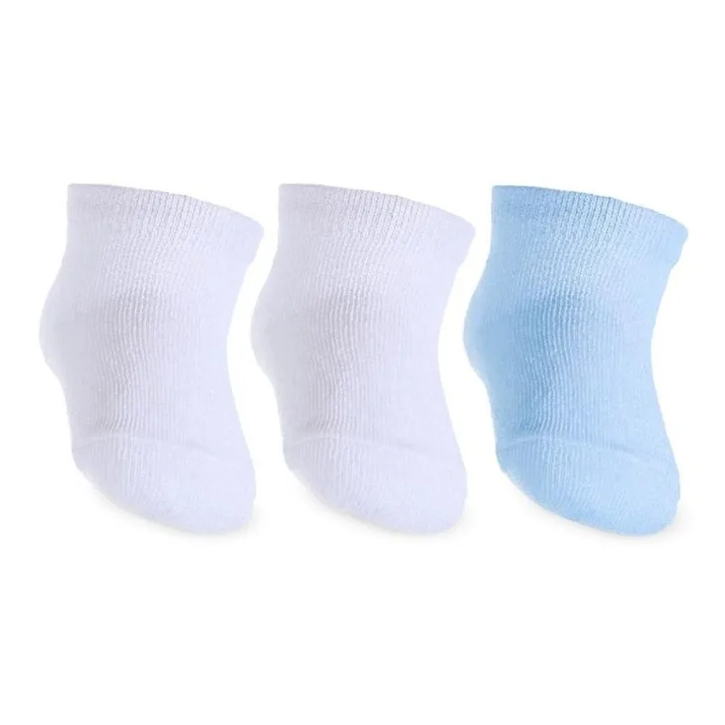 Kit Meia RN Winston 3 Pares Azul Sortido (MP)