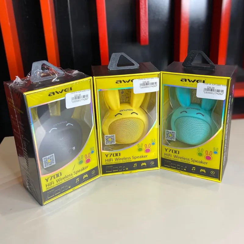 Caixa De Som Coelho Bluetooth Awei Y700 Wireless Speaker