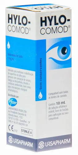 COLÍRIO HYLO COMOD COM 10ML - Pfizer