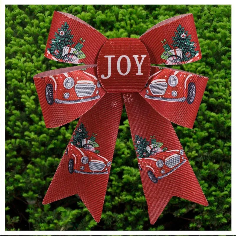 Kit 4 Enfeite árvore Natal Laço Vermelho Decorado 17cm - Gici Christmas - Decoração