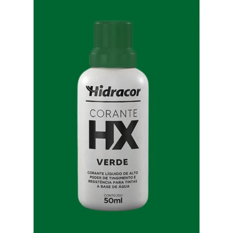 Corante Líquido 50ml Hidracor Corante Líquido Verde 50ml Hidracor
