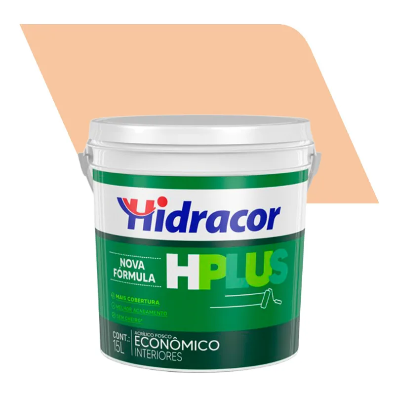 Tinta Economica Hidracor Hplus Fosca Pessego 15L