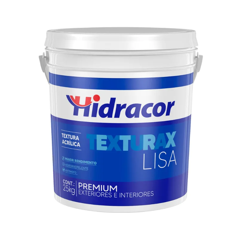 Textura Acrílica Texturax Lisa Cinza Claro 25Kg - Hidracor