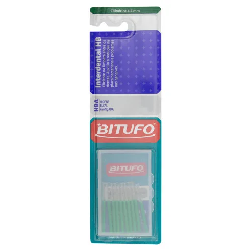 Escova De Dente Bitufo Interdental Hb Cilíndrica Fina 4mm - BITUFO - Higiene E Beleza