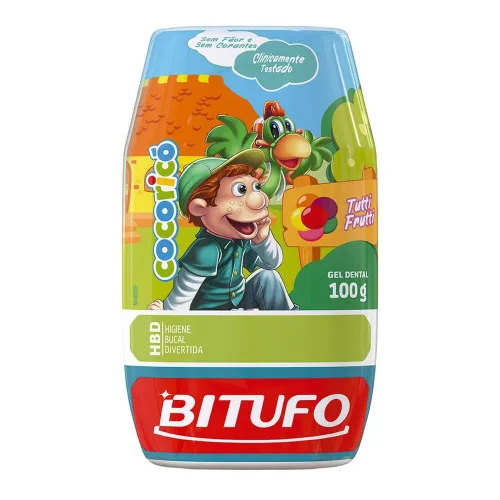 Gel Dental Infantil Bitufo Cocoricó Tutti Frutti  - BITUFO