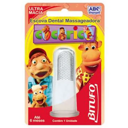 Escova Cocorico Massageadora Dedeira - BITUFO - Higiene E Beleza