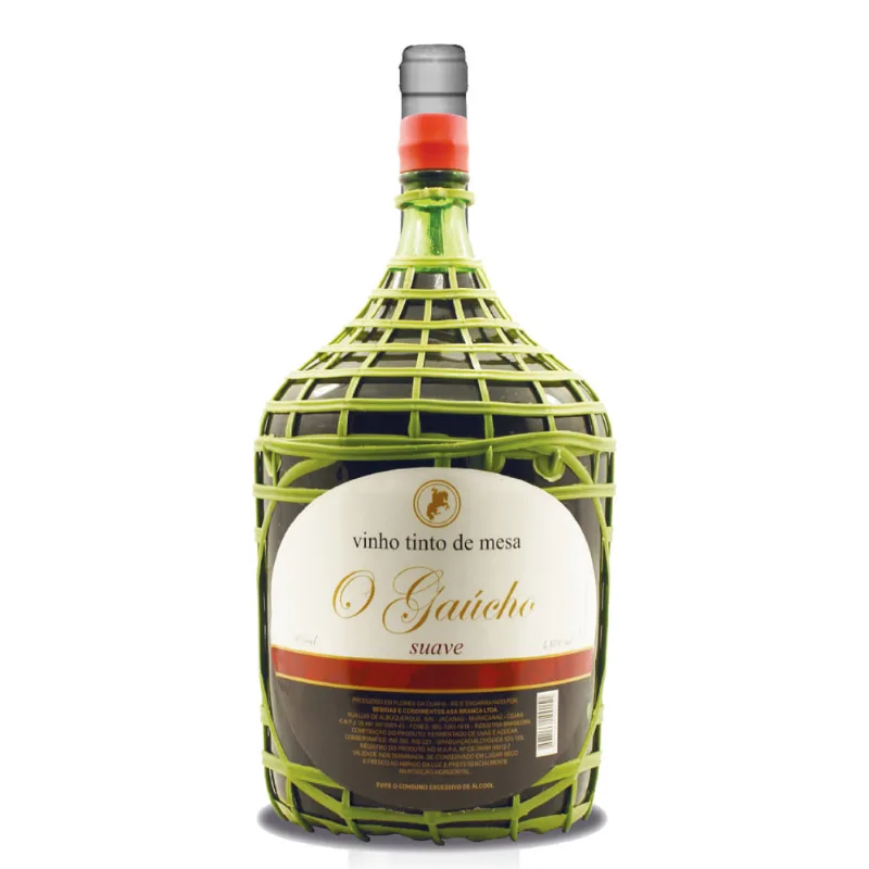 Vinho Nacional O Gaúcho Tinto Suave 4.6l