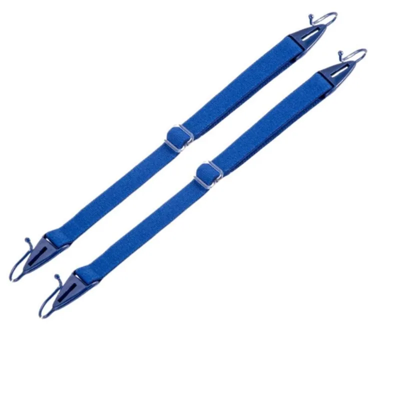 Kit 10 Cordão Cordinha Gancho Ajustável De Tecido - Azul