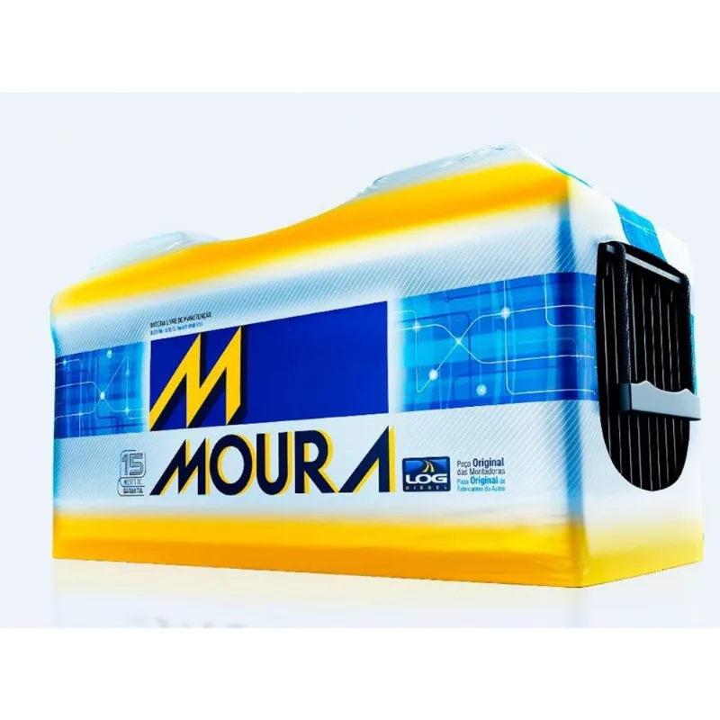 Bateria Automotiva Moura 150AH Polo Positivo Direito M150BD MFA Preto