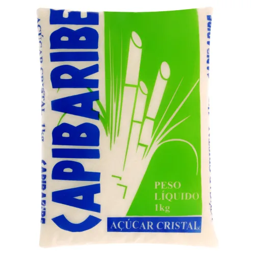 AÇÚCAR CRISTAL CAPIBARIBE PACOTE 1KG - CAPIBARIBE