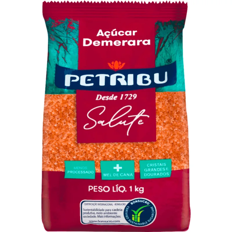 Açúcar Demerara Petribu Salute 1kg