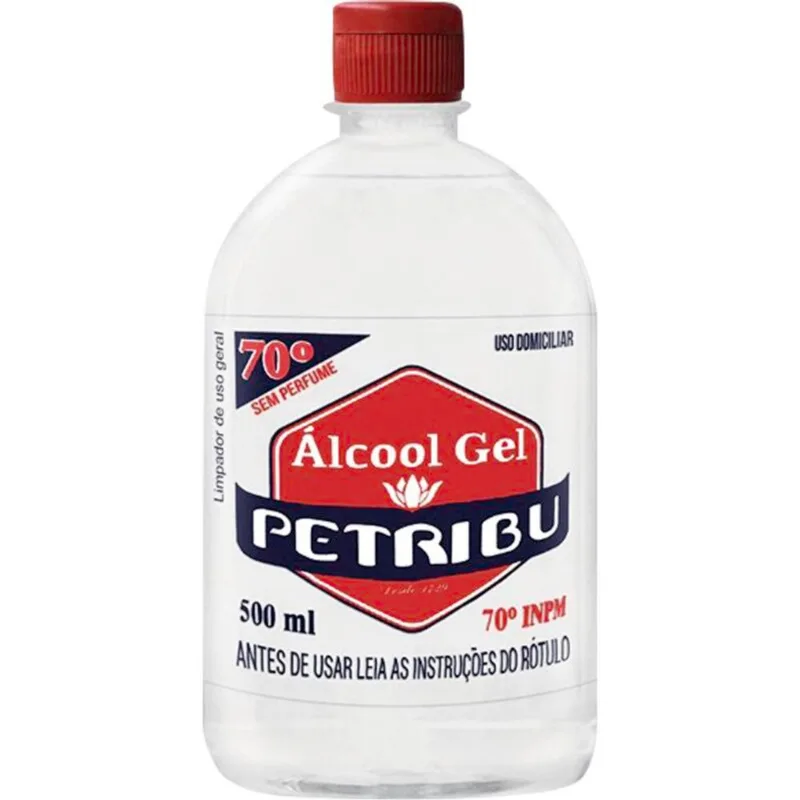 Álcool em Gel Petribu 70°INPM 500ml