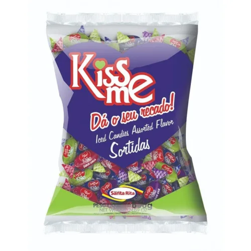 Bala Santa Rita Kiss Me 600gr Sortidas - KISS