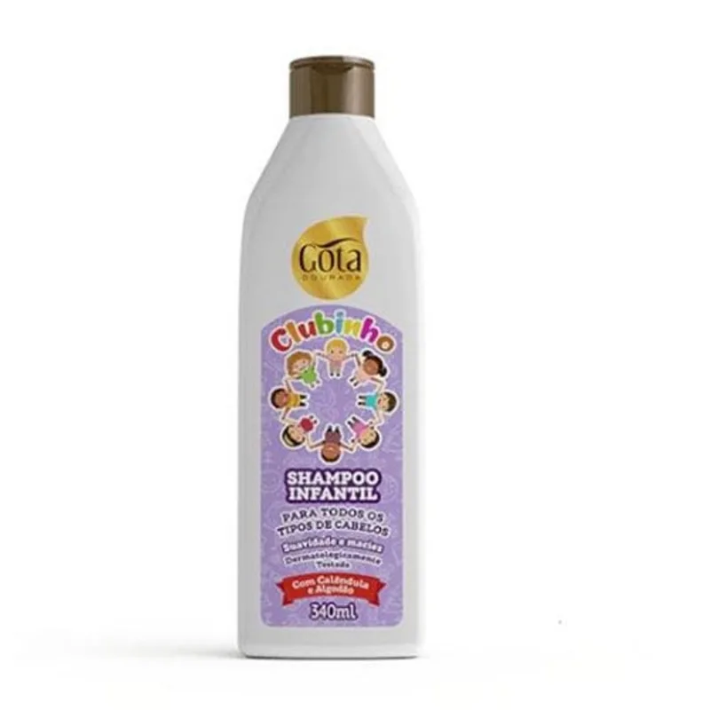Shampoo Infantil Gota Clubinho Todos os Tipos 340ml
