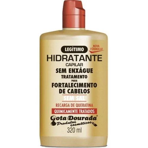 Creme Para Pentear Gota Dourada 320ml Químicamente Tratados Unit - GOTA DOURADA - Higiene E Beleza