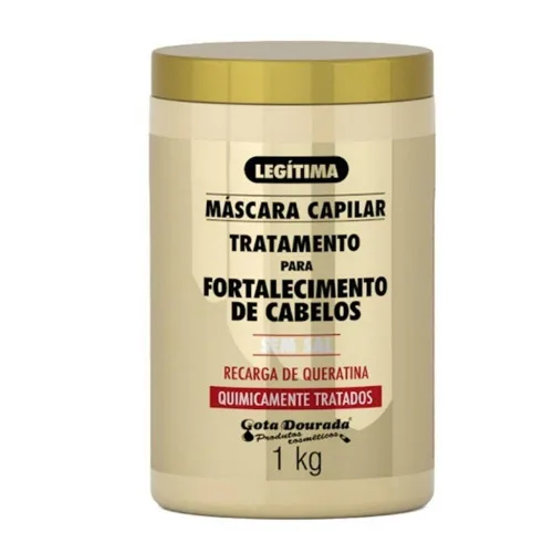 Creme Tratamento Gota Dourada 1kg Químicamente Tratados Unit - GOTA DOURADA - Higiene E Beleza