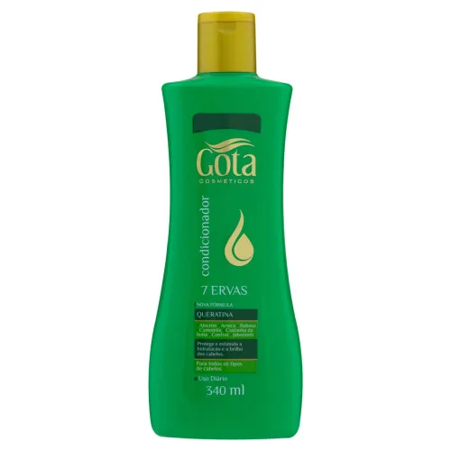 Condicionador Uso Diário Gota Dourada 340ml Sete Ervas Unit - GOTA DOURADA - Higiene E Beleza