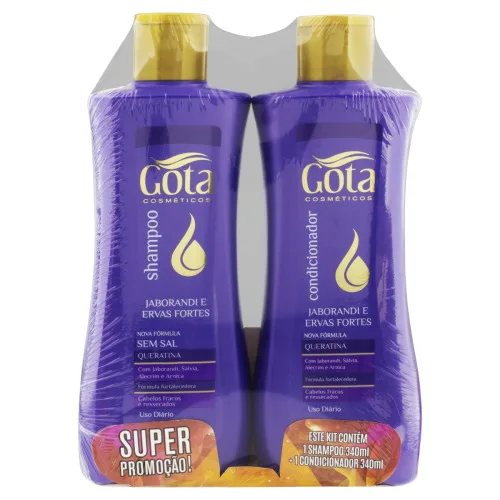 Kit Shampoo Condicionador G Dourada Jab/ervas - GOTA DOURADA - Higiene E Beleza