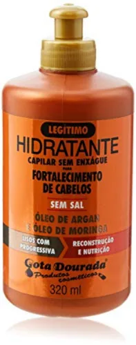 Creme Para Pentear Gota Dourada 320ml Lisos Progressiva Unit - GOTA DOURADA - Higiene E Beleza