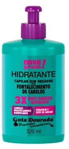 Creme Para Pentear Gota Dourada 320ml Anti Danos Unit - GOTA DOURADA