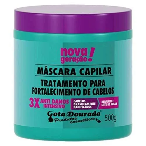 Mascara Trat Gota Dourada Anti Danos - GOTA DOURADA
