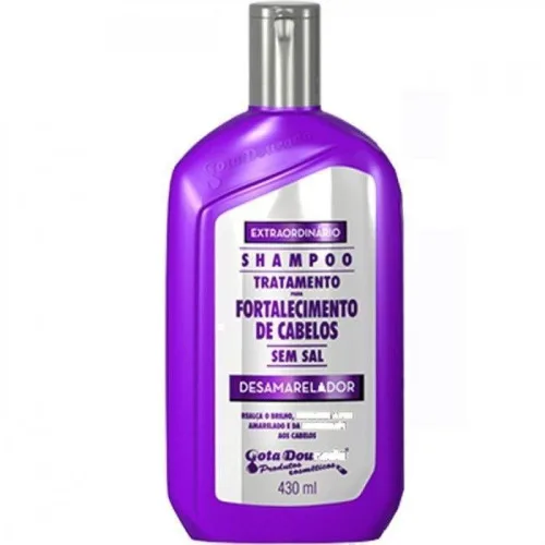 Shampoo Uso Diário Gota Dourada 430ml Desamarelador Unit - GOTA DOURADA - Higiene E Beleza