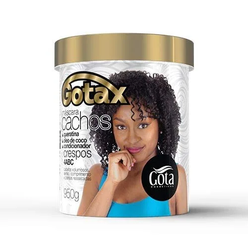 Mascara Trat Gotax 950g Cachos Crespos - GOTA DOURADA - Higiene E Beleza