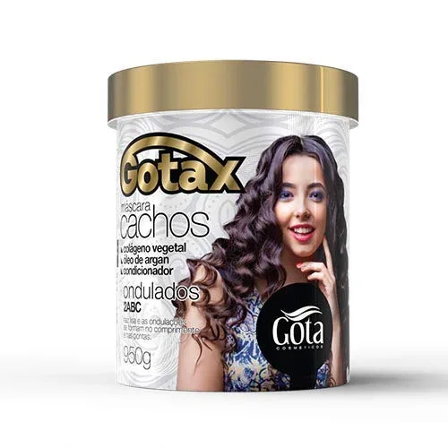 Mascara Trat Gotax 950g Cachos Ondulados - GOTA DOURADA - Higiene E Beleza