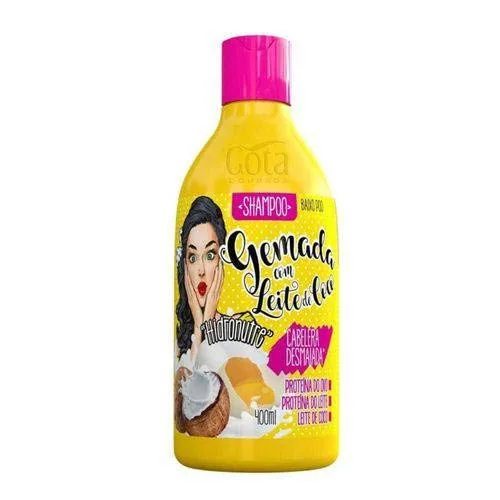 Shampoo Gota Dourada 400ml Gemada C/ Leite De Coco - GOTA DOURADA