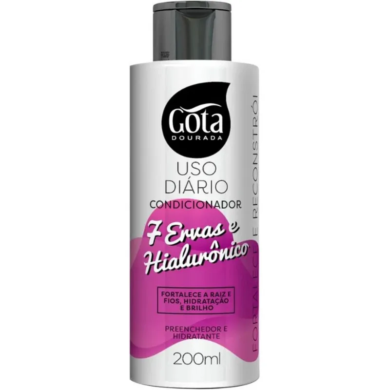 Condicionador Gota Dourada 7 Ervas e Hialurônico 200ml