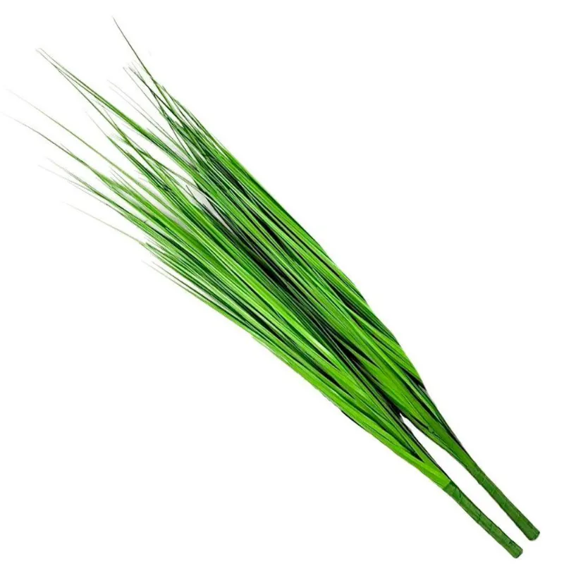 Kit 2 Folhagens Capim Verde Artificial 78cm