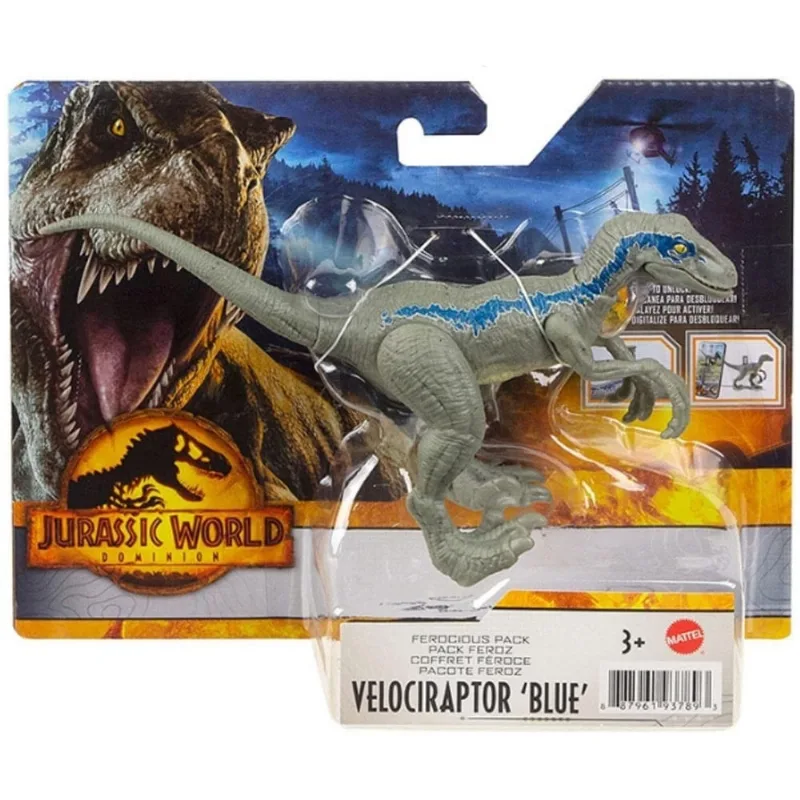 Dinossauro Velociraptor Blue 17 Cm Mattel